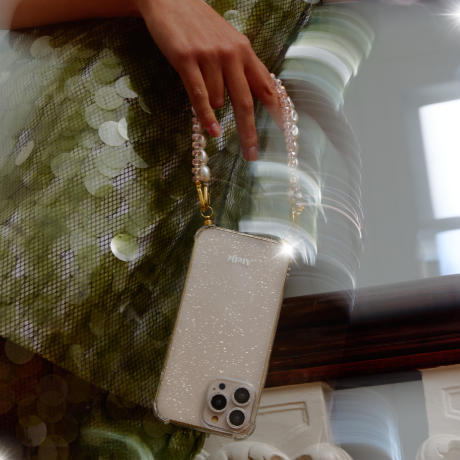 Recycled iPhone case - no cord | Glitter