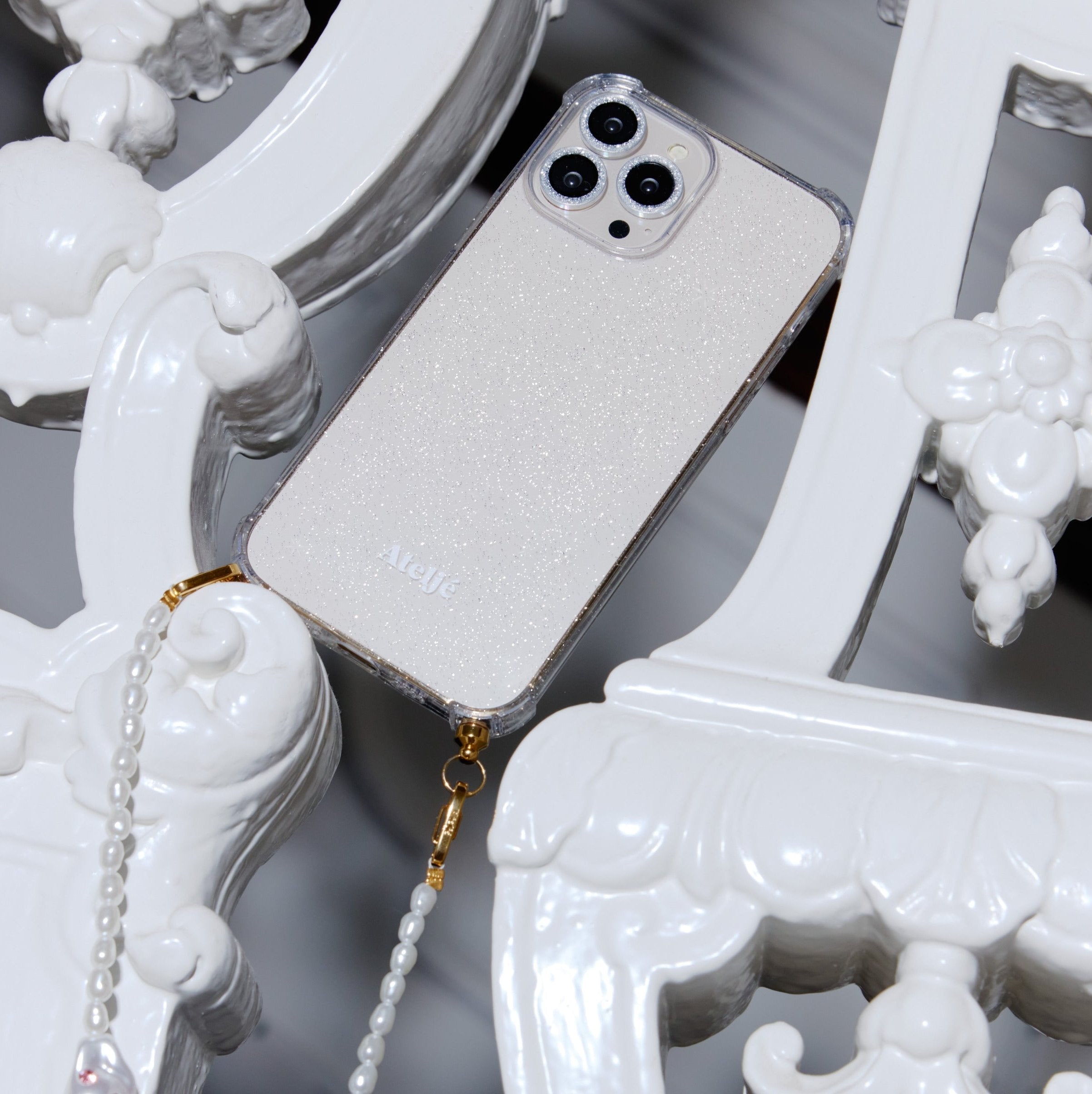 Lens protector - silver glitter | Silver glitter