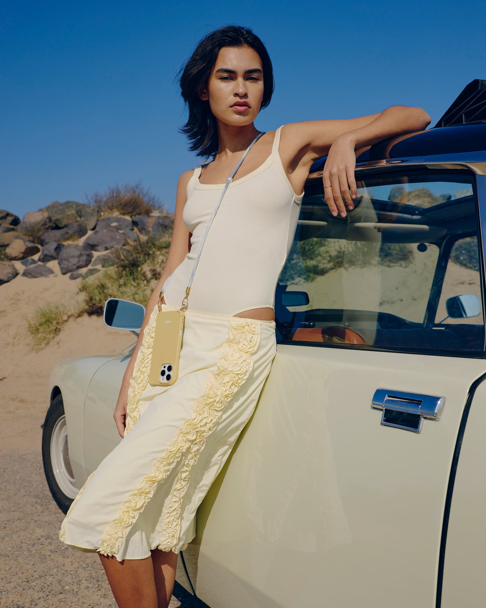 Himmelblauer Kord