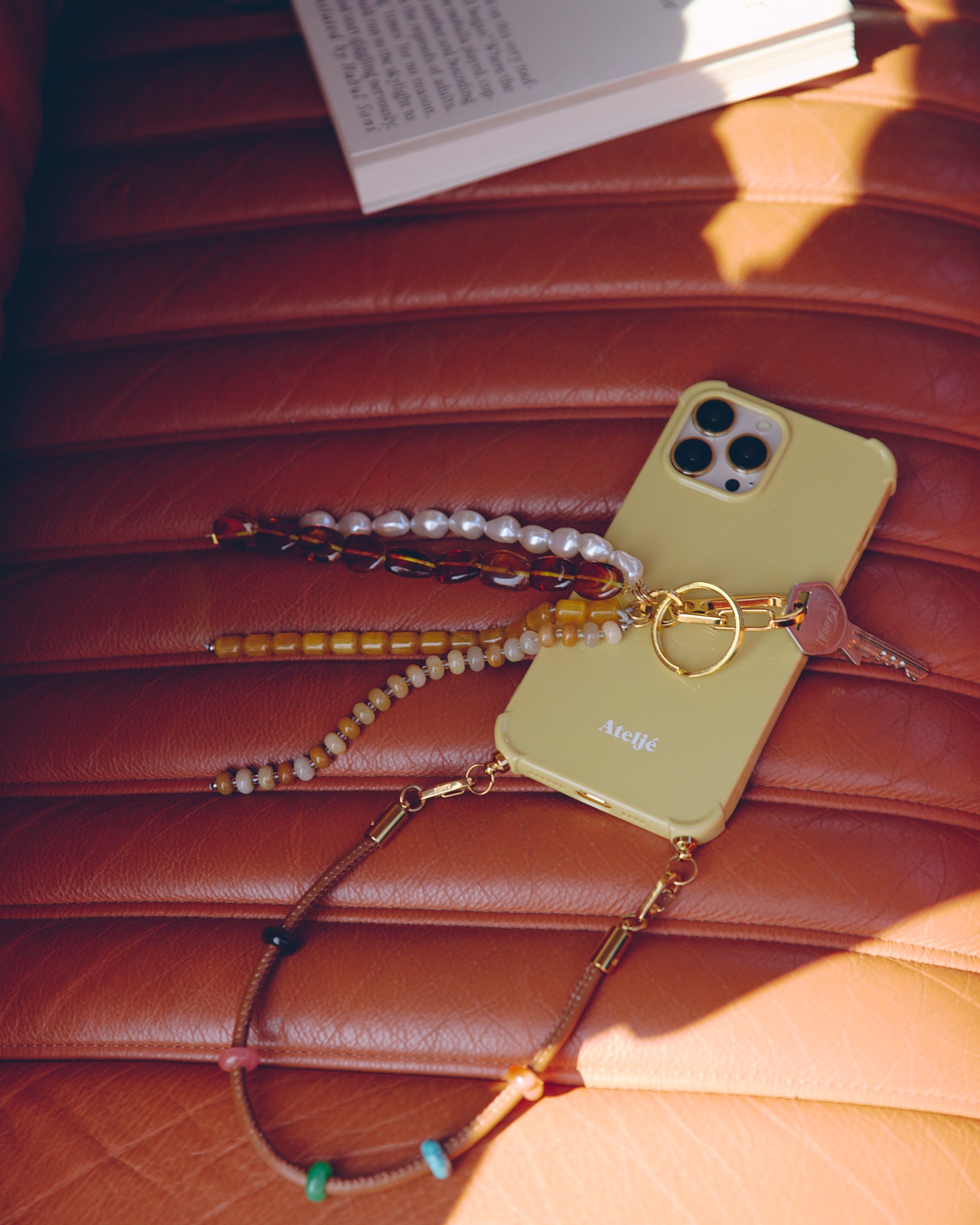 Golden hour bag charm