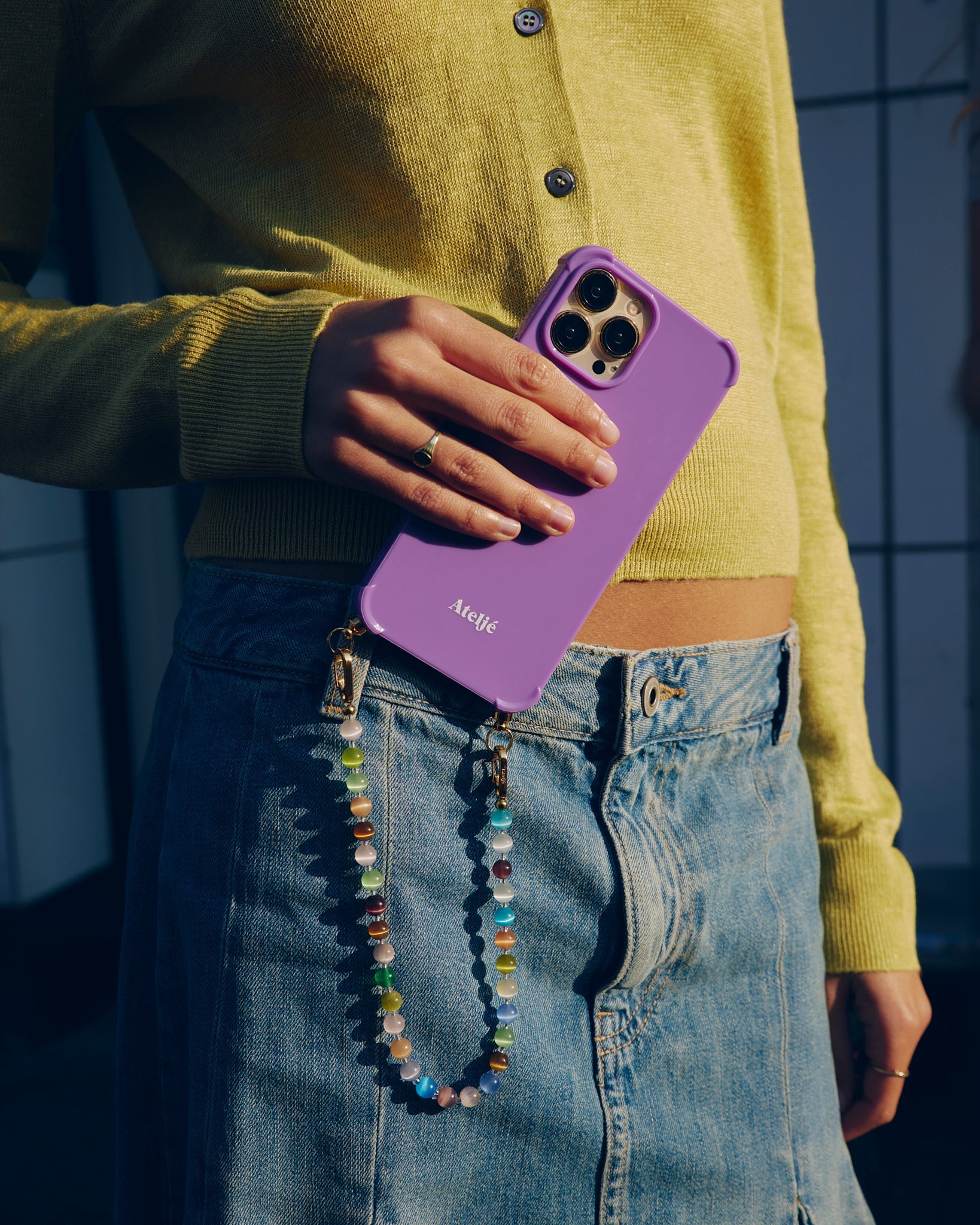Recycled iPhone case - no cord | Violet