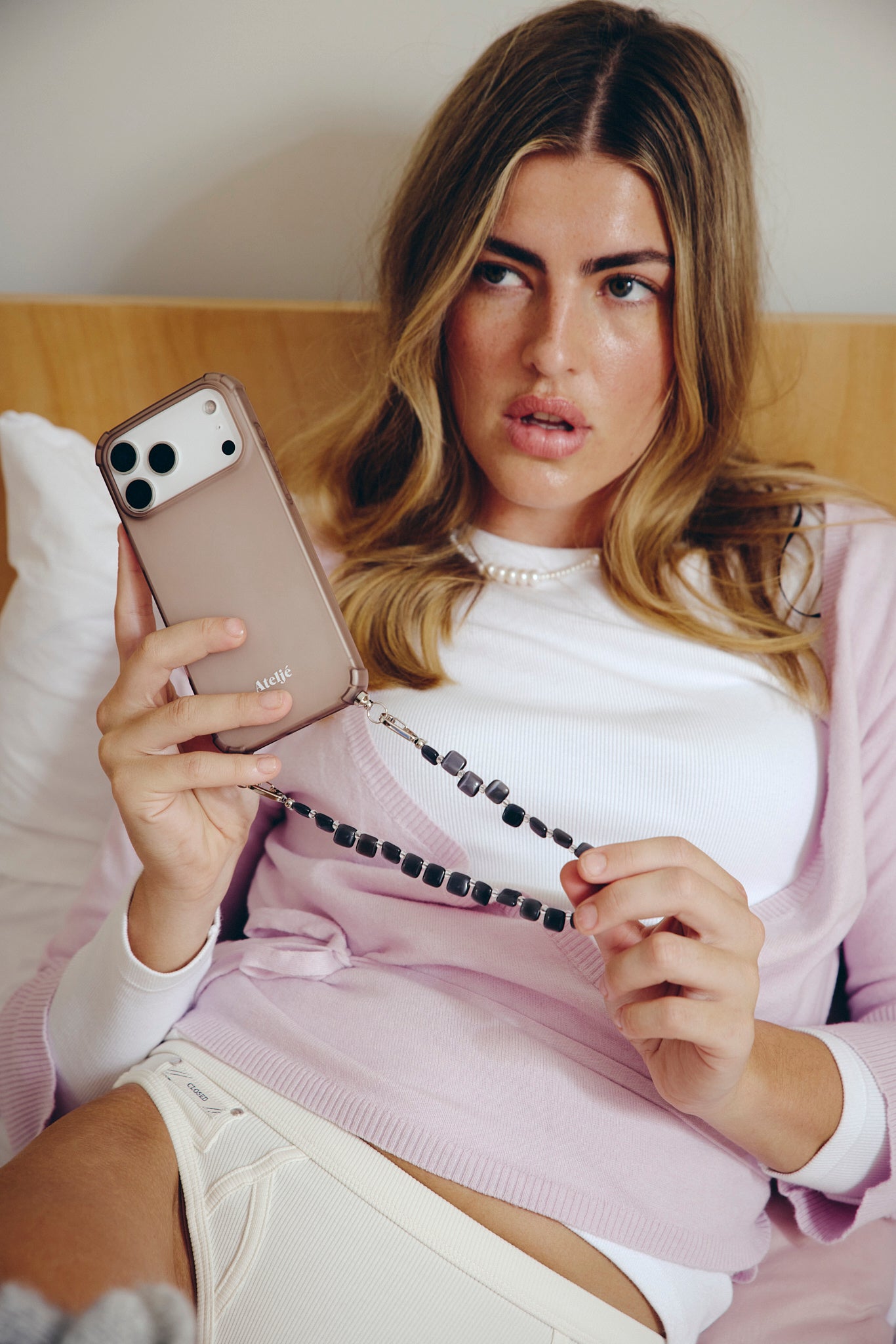 Recycled iPhone case - no cord | Mist
