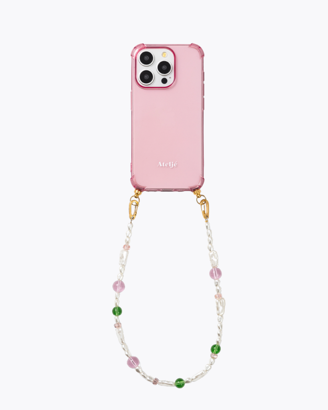 Recycled iPhone case - no cord | Bubblegum
