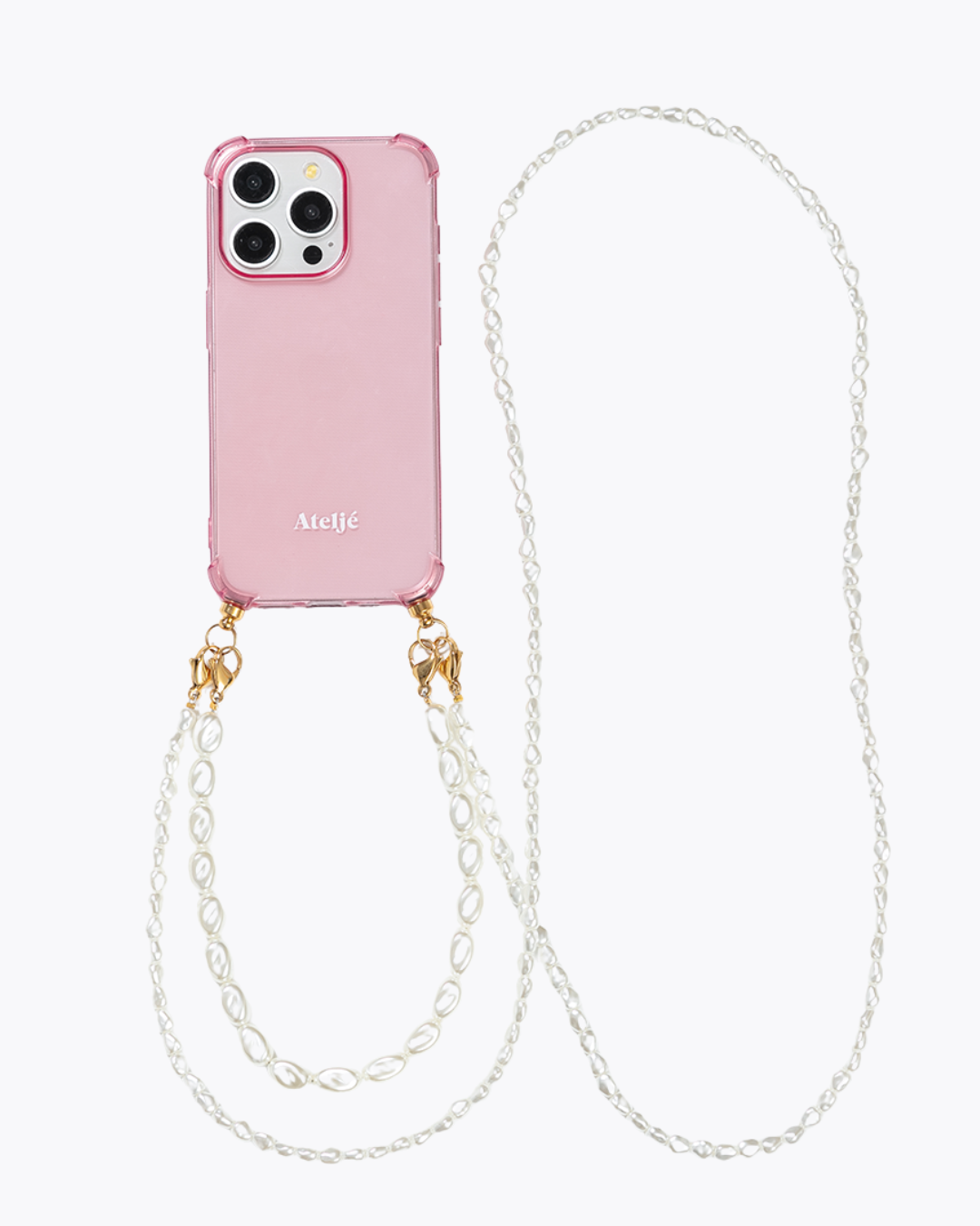 Recycled iPhone case - no cord | Bubblegum