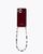 Bold burgundy recycled case with Crystal clear cord