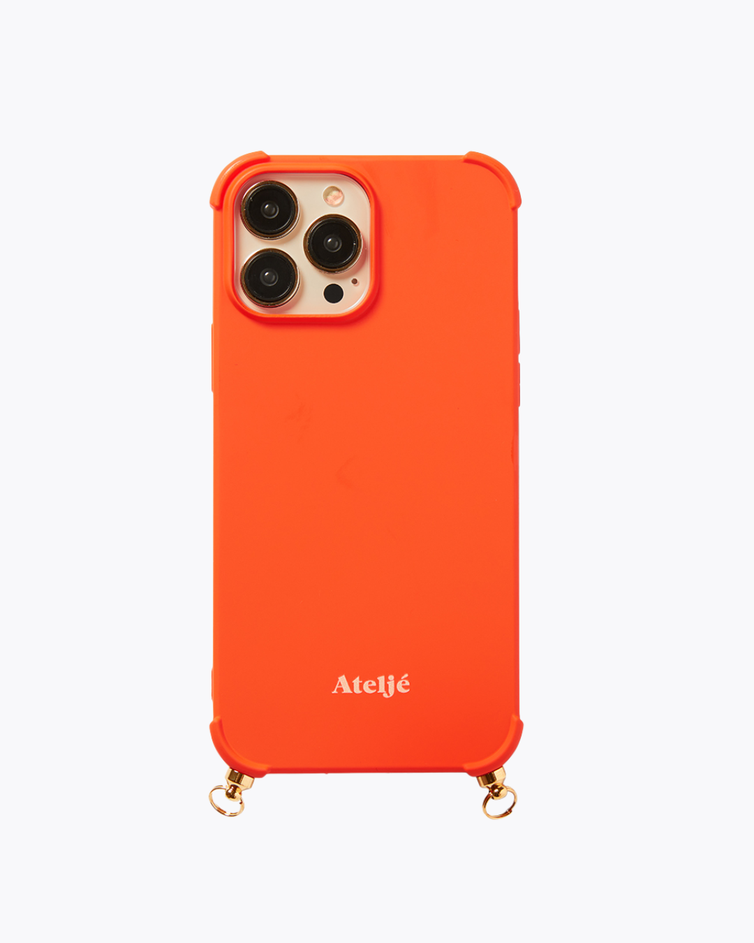 Burnt orange recycled iPhone case - no cord