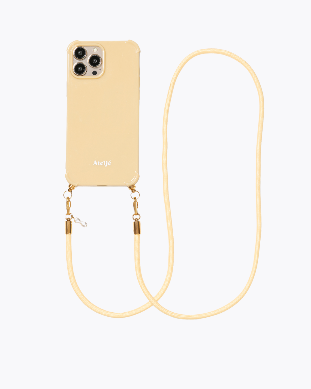 Butter yellow recycled iPhone case - no cord
