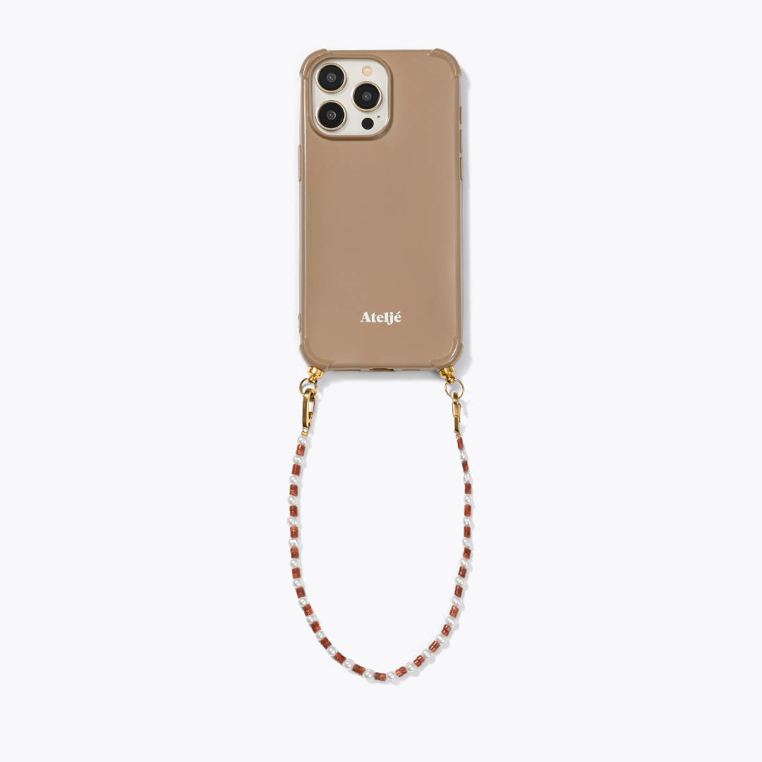 Caramel recycled iPhone case - no cord