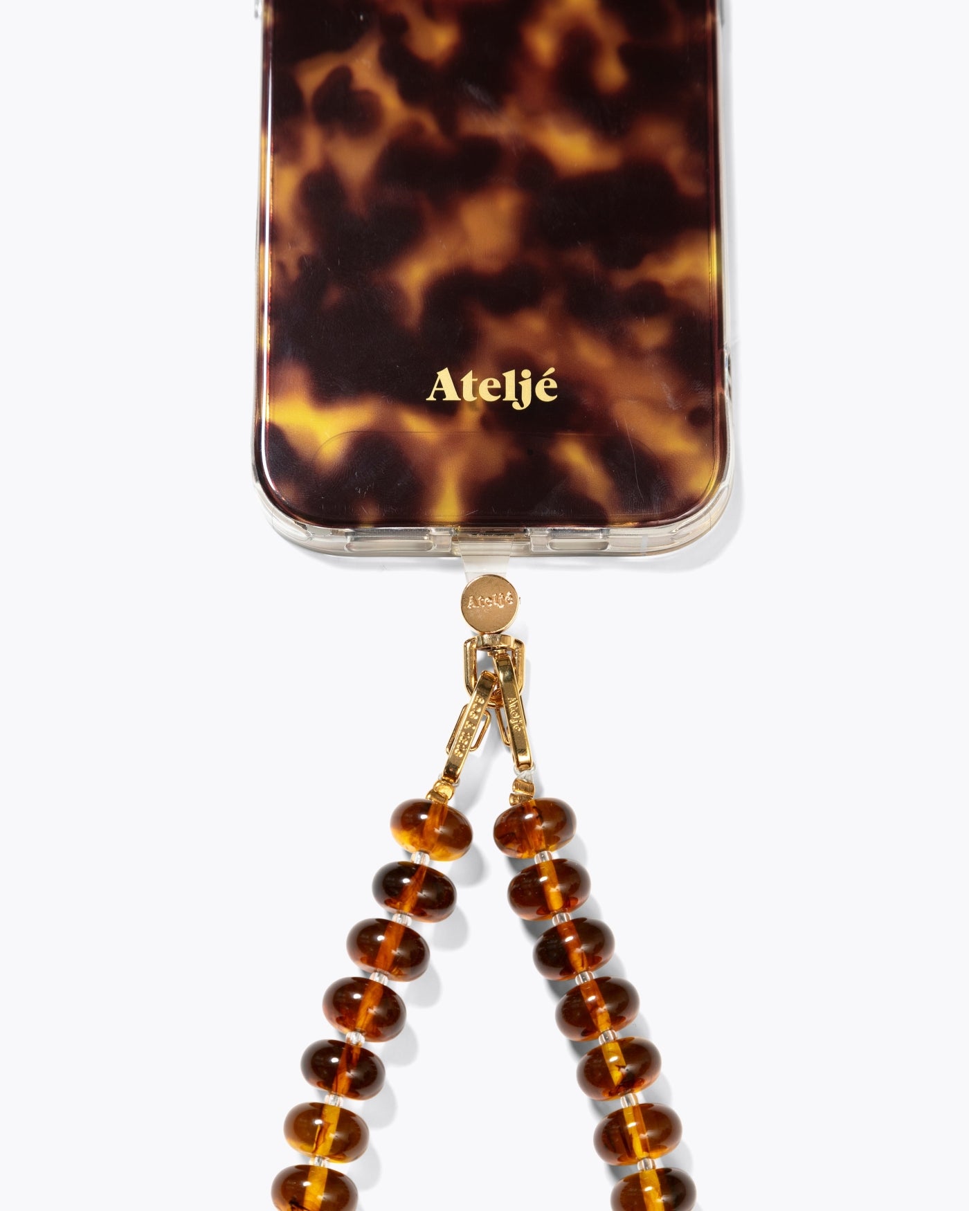 Phone cord connector - gold | Inlay - gold