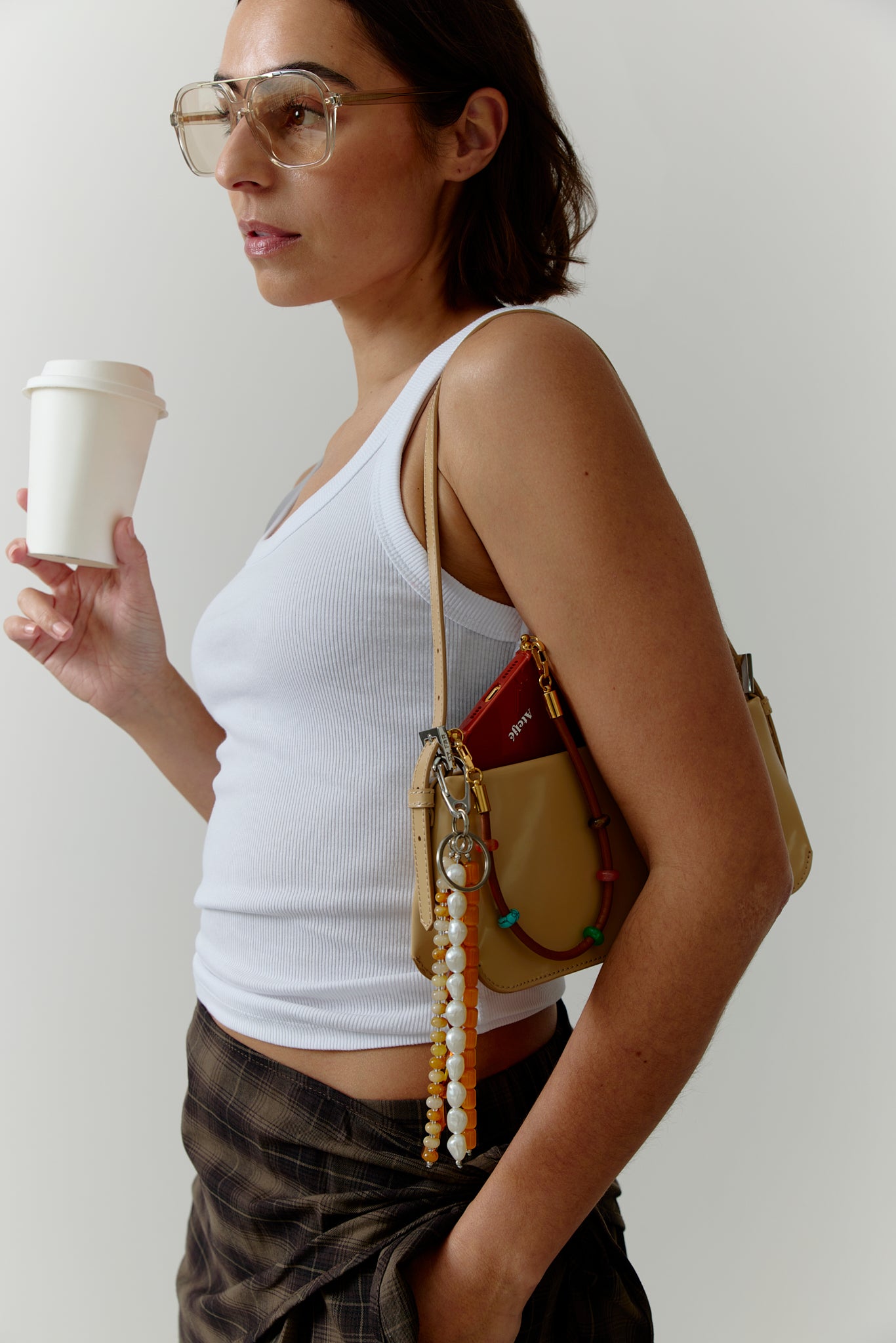 Golden hour bag charm