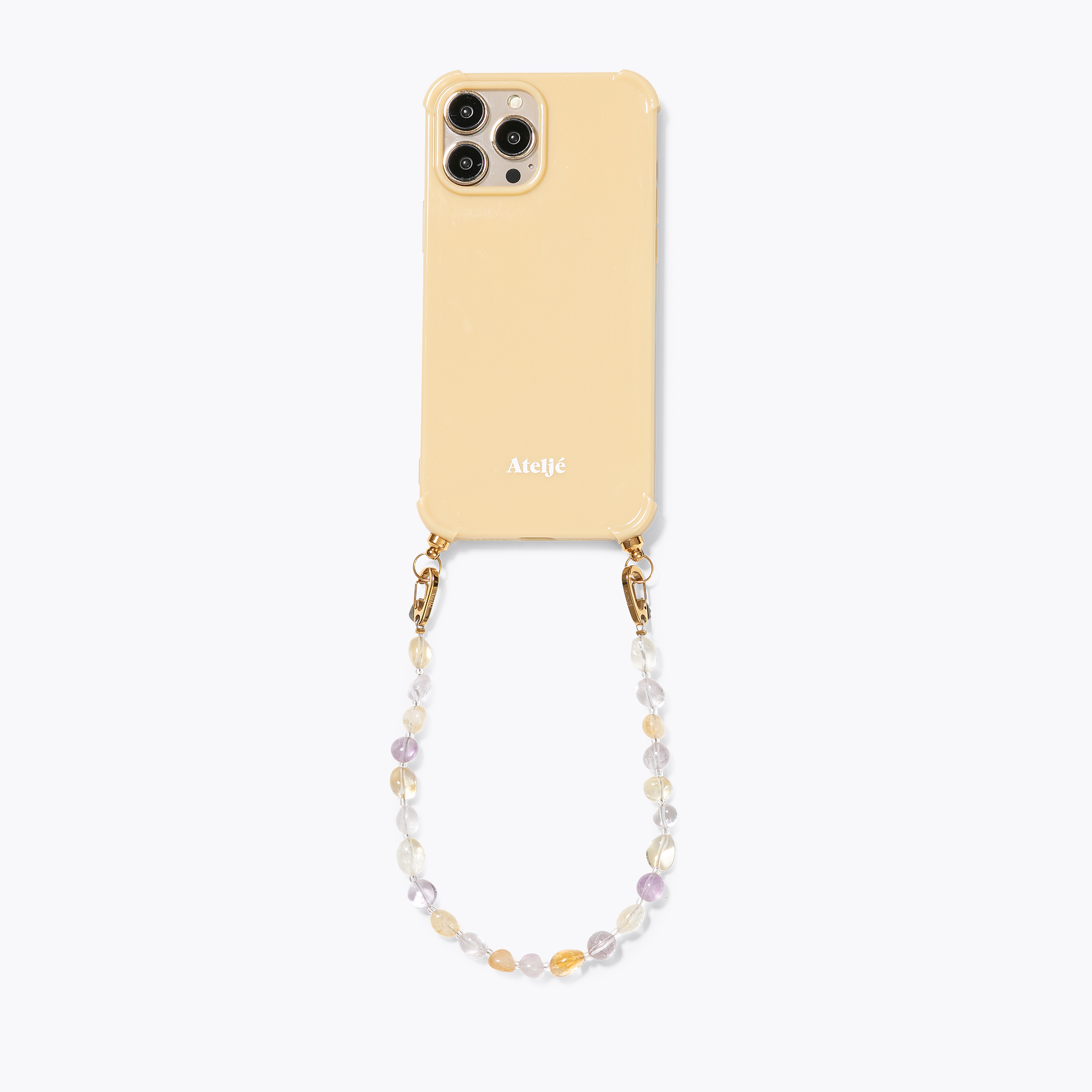 Butter yellow recycled iPhone case - no cord