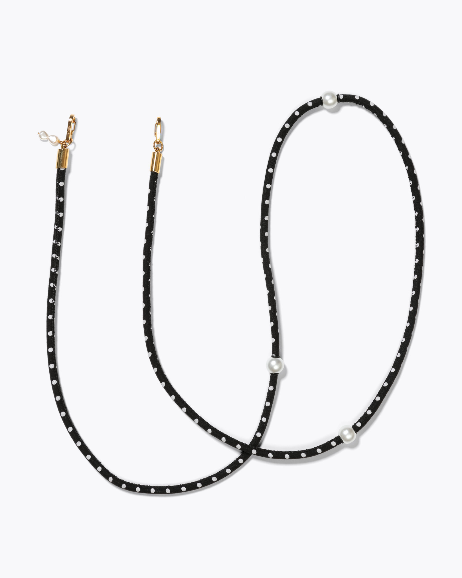 Black polkadot case with Hit the spot cord