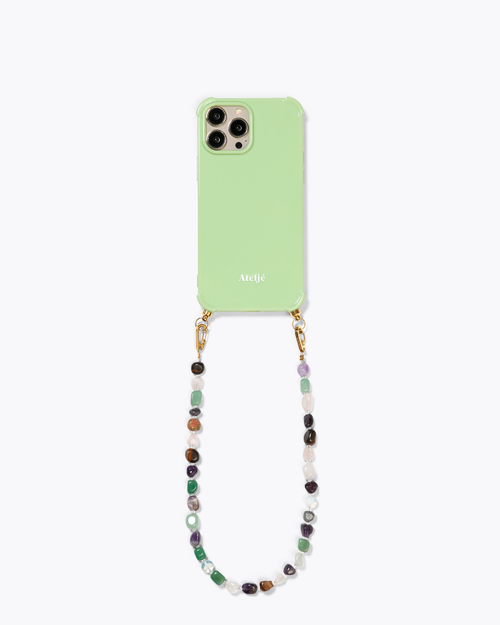 Matcha recycled case with Crystal clear cord