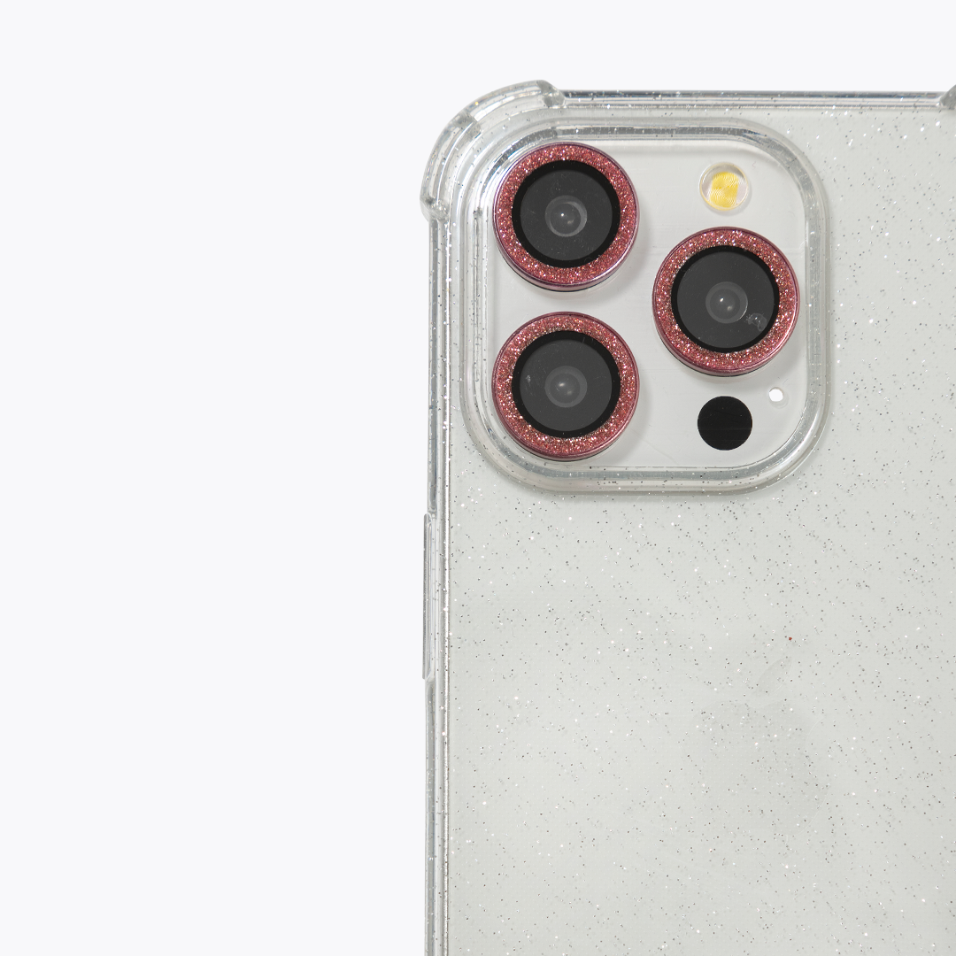 Lens protector - pink glitter | Pink glitter