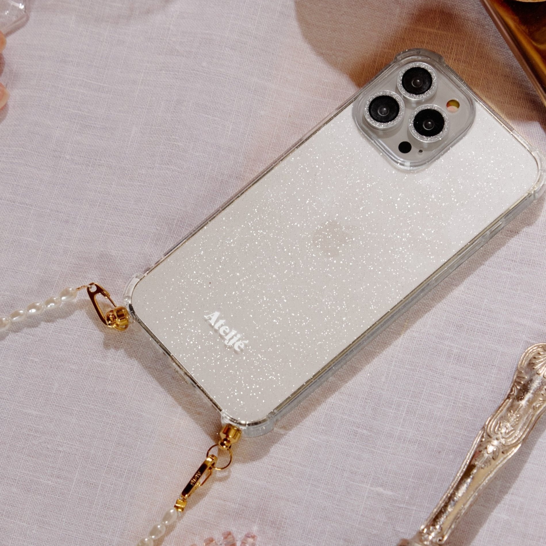 Recycled iPhone case - no cord | Glitter