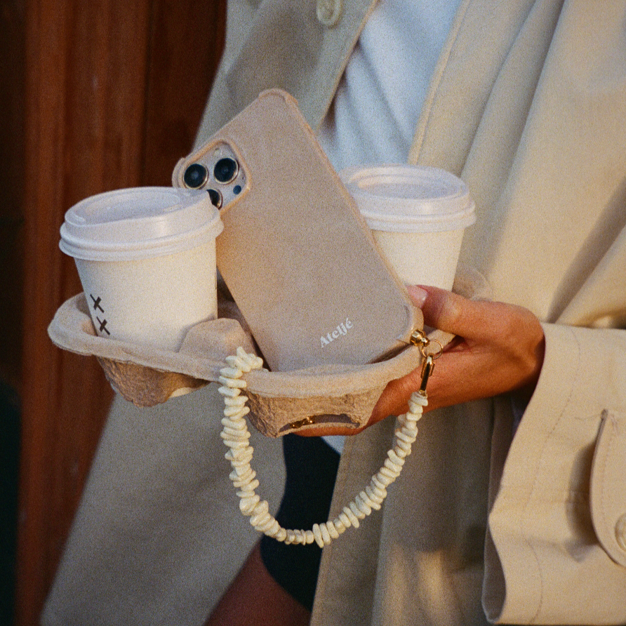 Sand recycled iPhone case - no cord