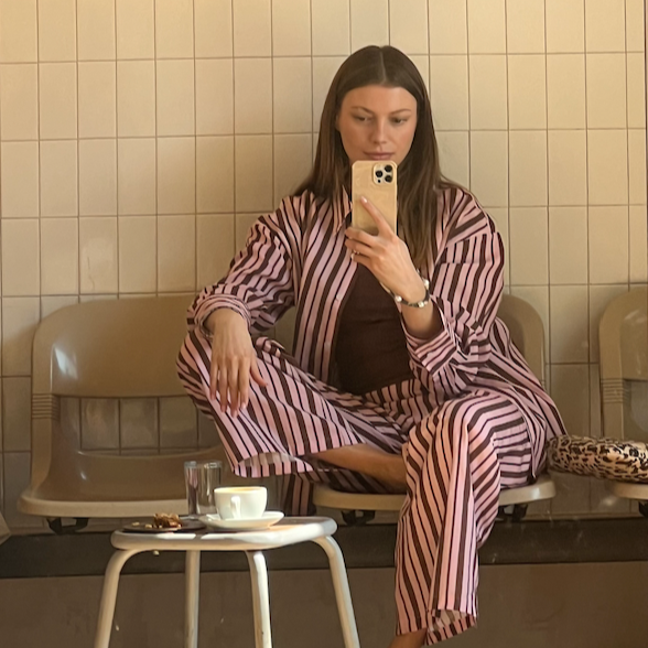 Sand recycled iPhone case with Posh Spice cord