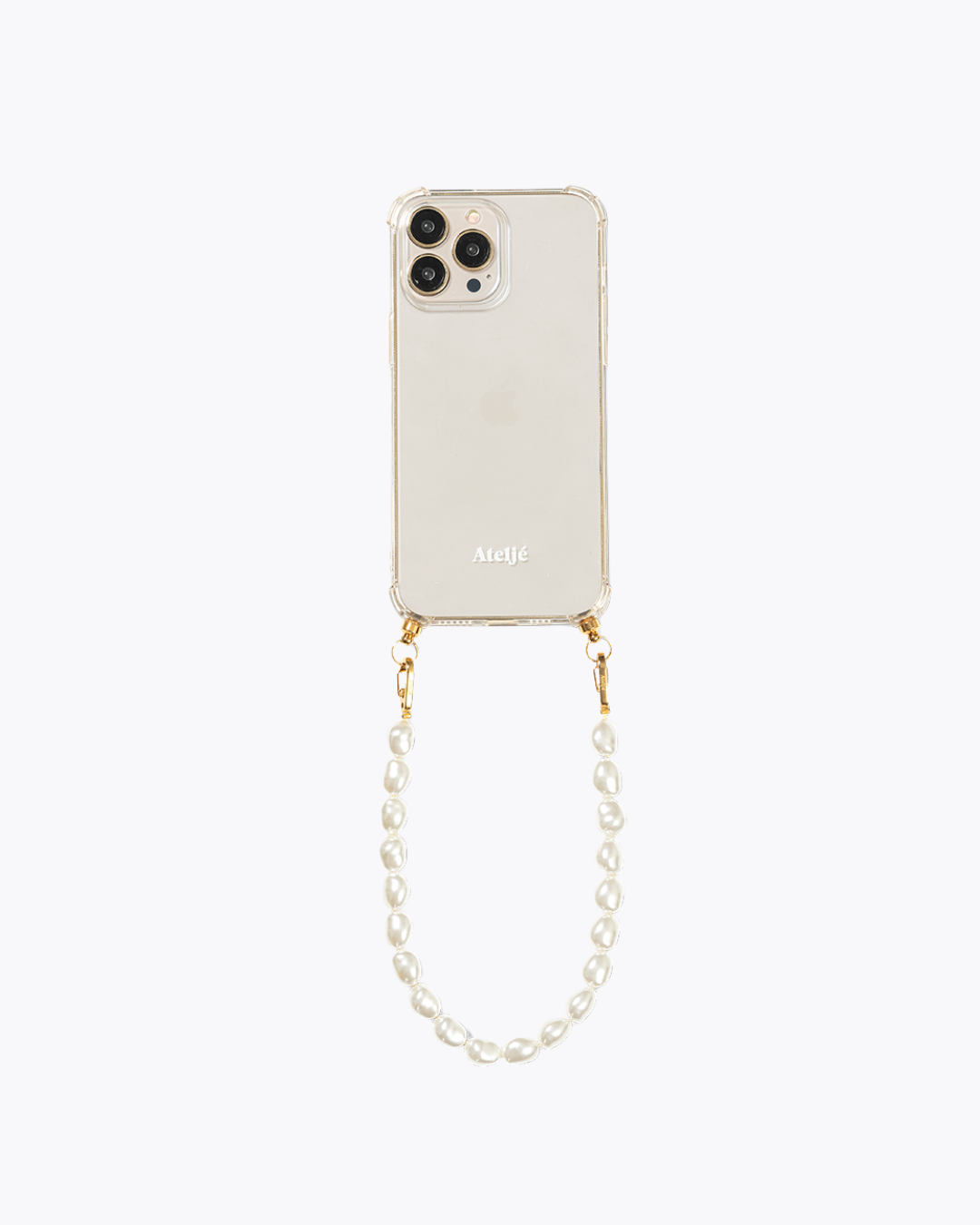 Transparent recycled iPhone case with Cloudy 2.0 cord