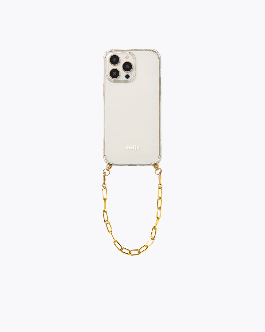 Transparant recycled iPhone case with Goldie cord