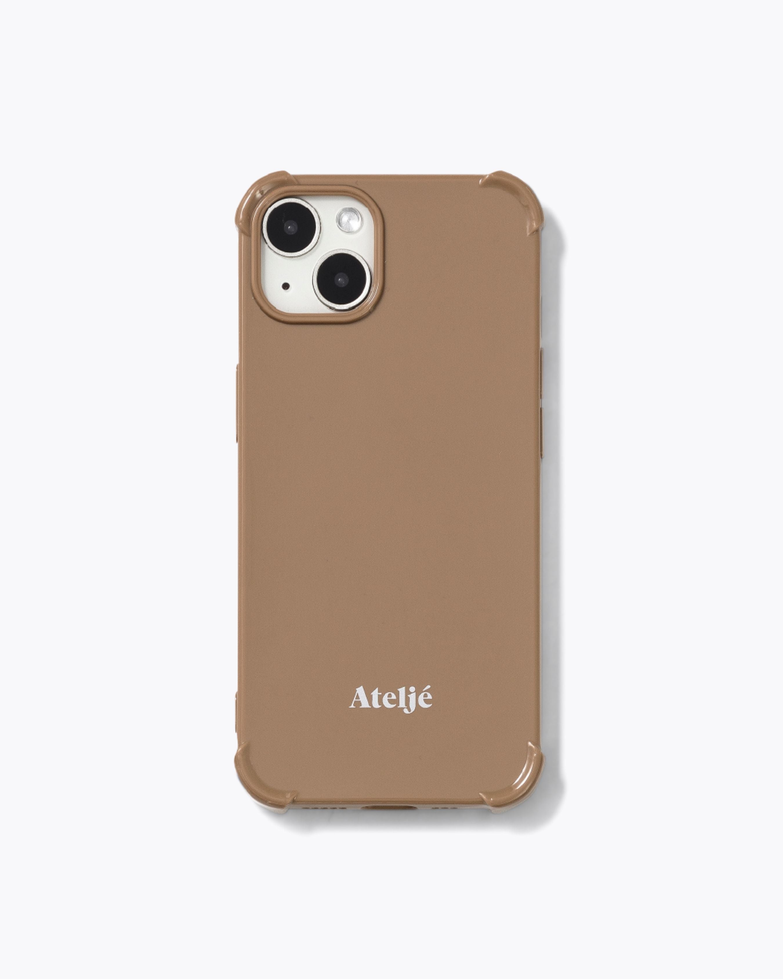 Recycelte iPhone-Hülle in Karamell – ohne Ringe