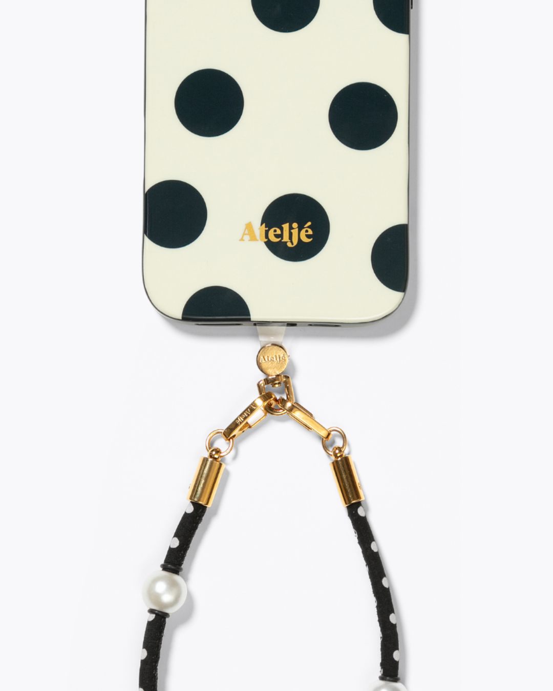 Phone cord connector - gold | Inlay - gold