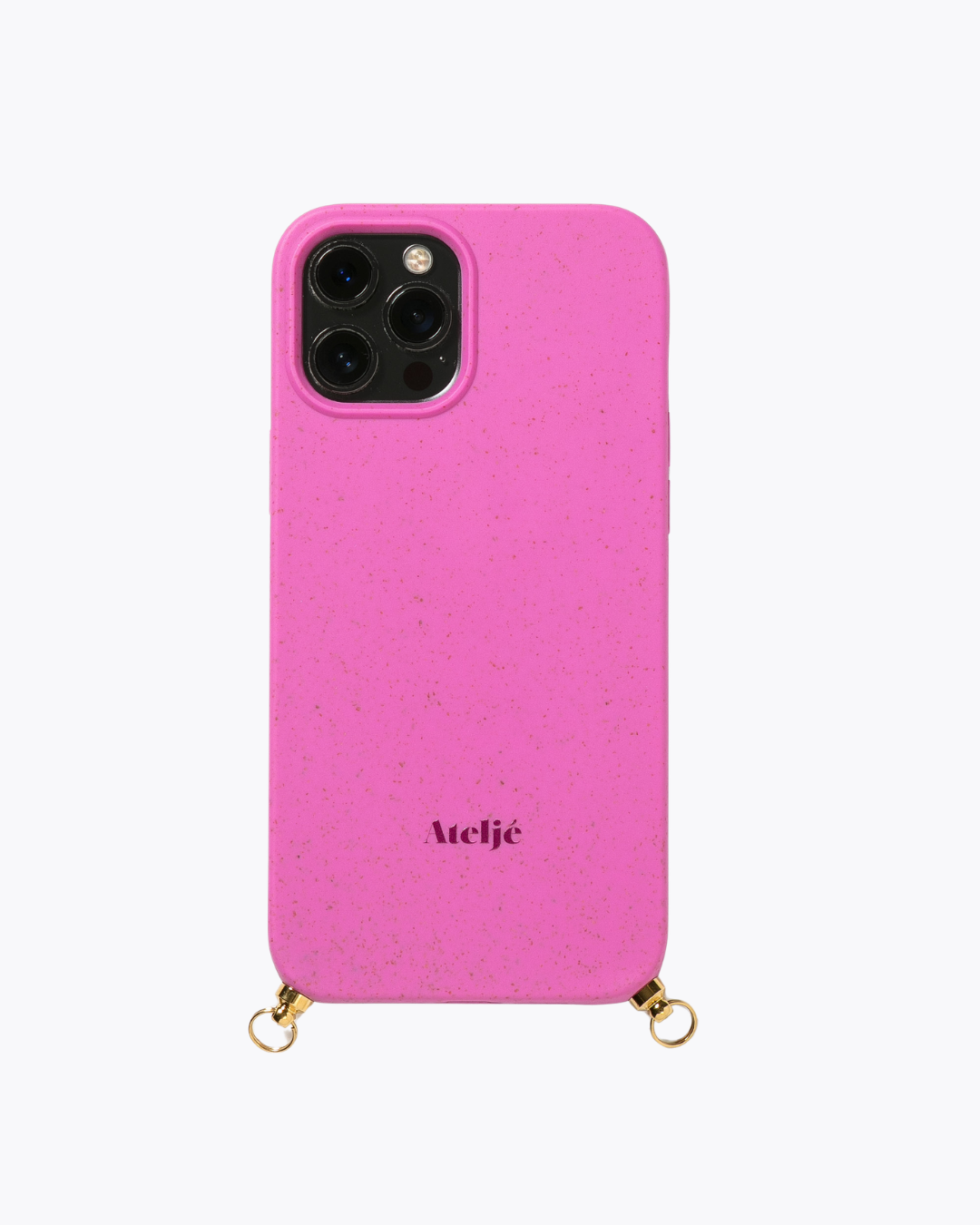 Pinkfarbene, biologisch abbaubare iPhone-Hülle – ohne Kabel