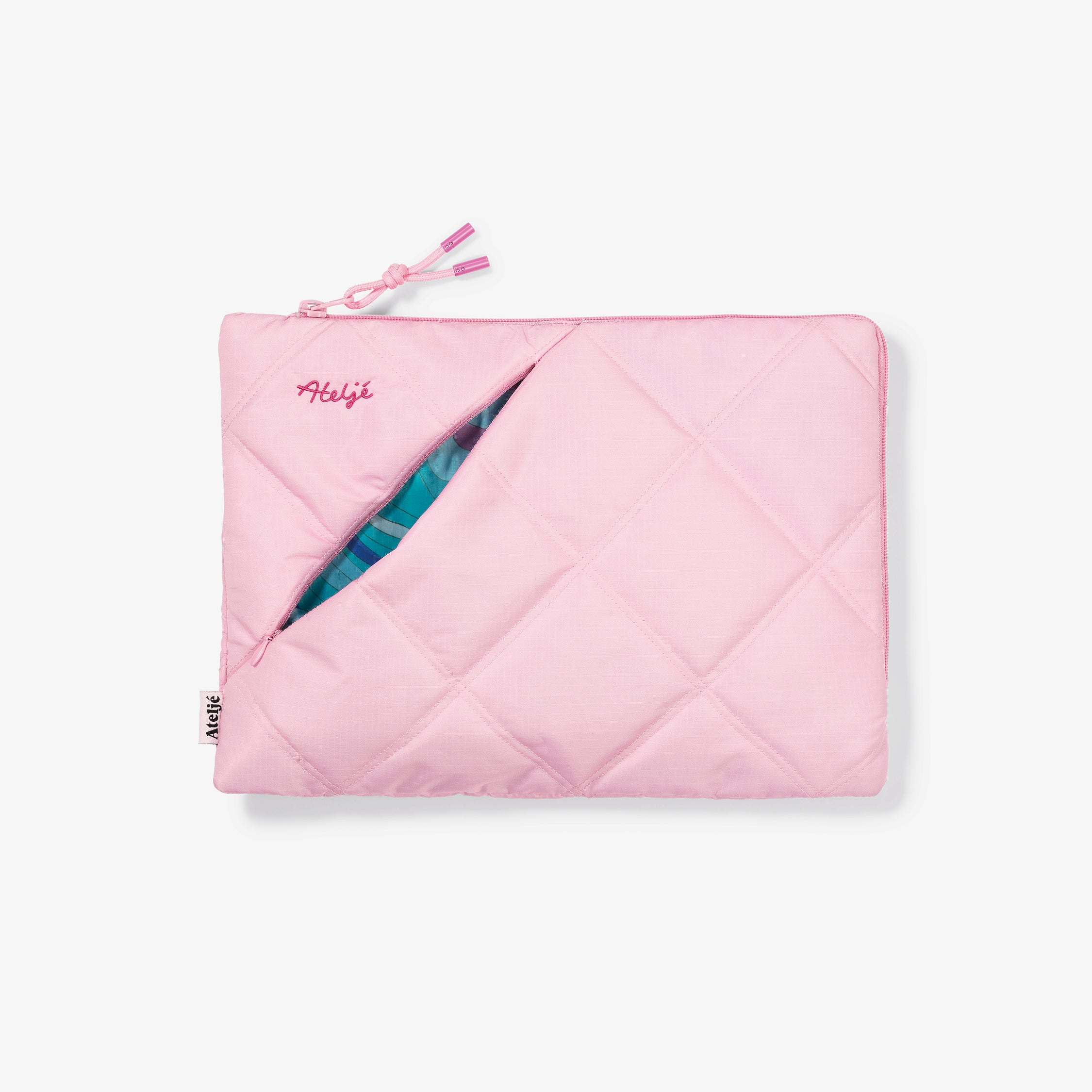 Puffy recycled laptop sleeve - Lemonade