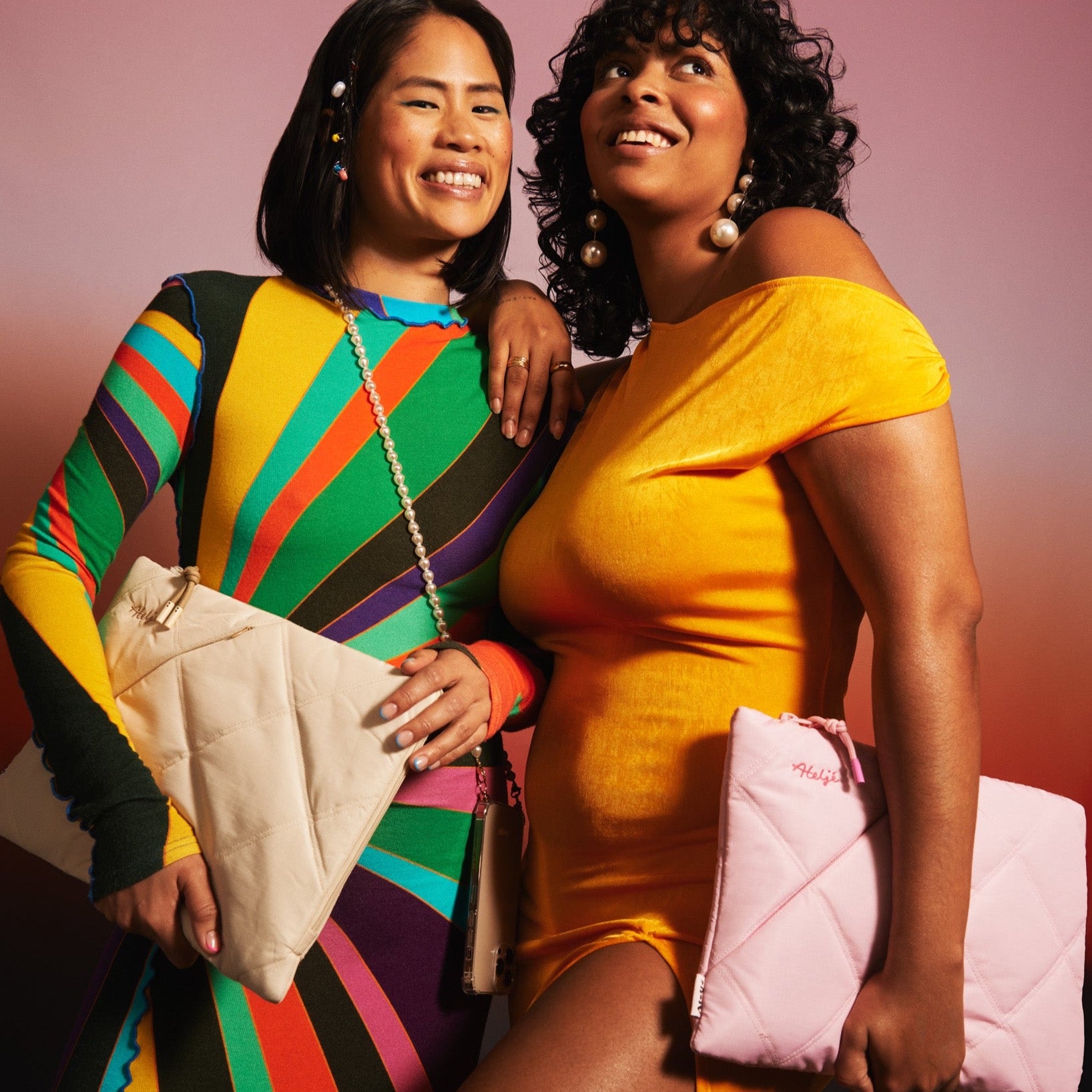 Puffy recycled laptop sleeve - Sand