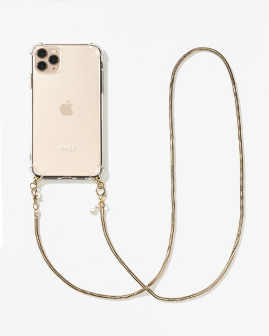 Transparant recycled iPhone case with Lucky cord