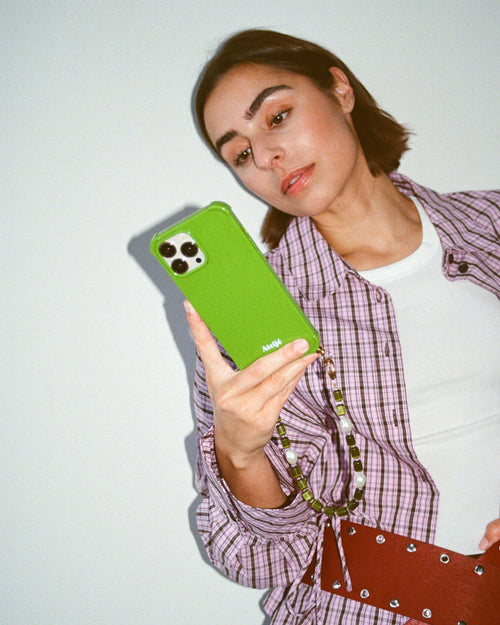 Apple tree recycled iPhone case with Evergreen cord