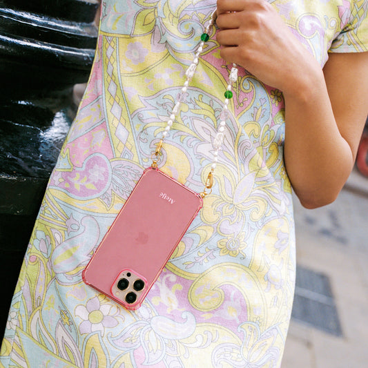 Bubblegum recycled iPhone case - no cord