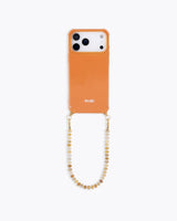 Apricot recycled iPhone case with Marigold cord