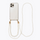 Transparent recycled iPhone case with Pearl drop 2.0 and Cloudy 2.0 cord