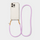 Transparent recycled iPhone case with Lavender cord