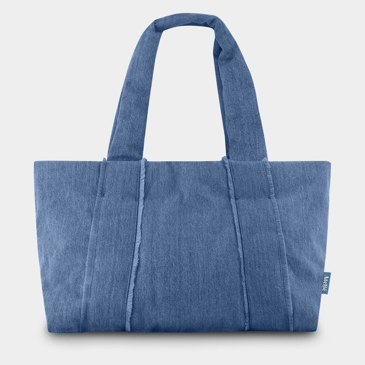 atelje large tote bag denim 