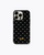 iPhone case (PC) - no rings | Black polkadot