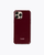 Bold burgundy recycled iPhone case - no rings