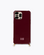 Recycled iPhone case - no cord | Bold burgundy