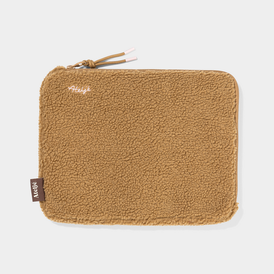 Butterscotch teddy brown laptop sleeve