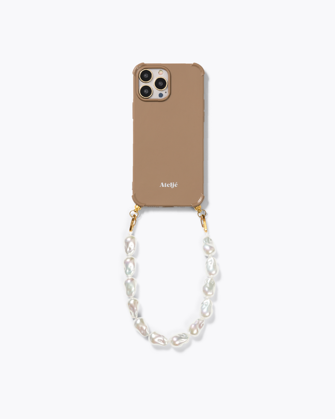 Caramel recycled iPhone case with Softlight cord