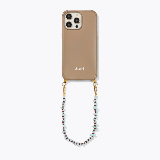 Caramel recycled iPhone case with Infinite cord - PRE ORDER