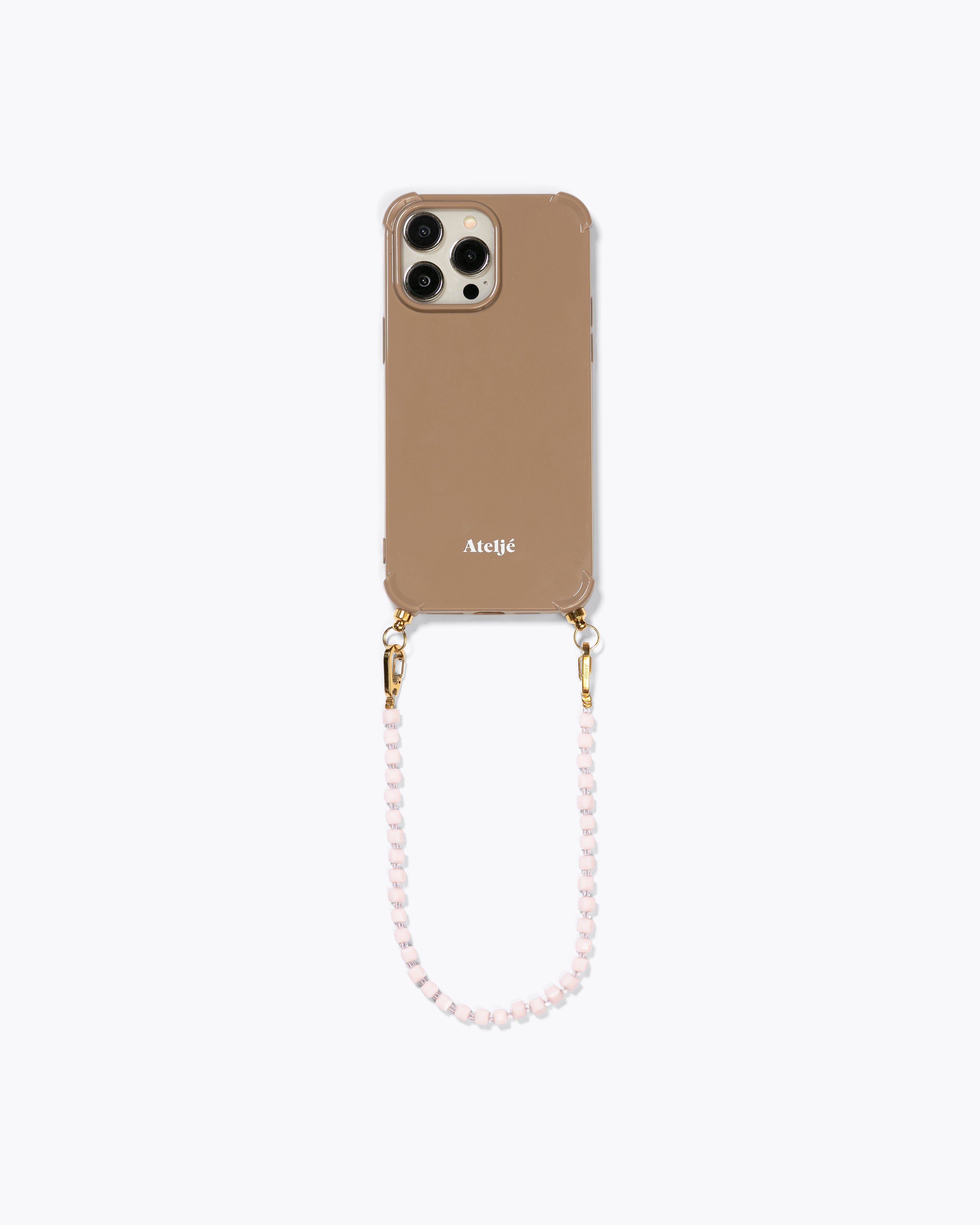 Caramel recycled iPhone case with Halo cord