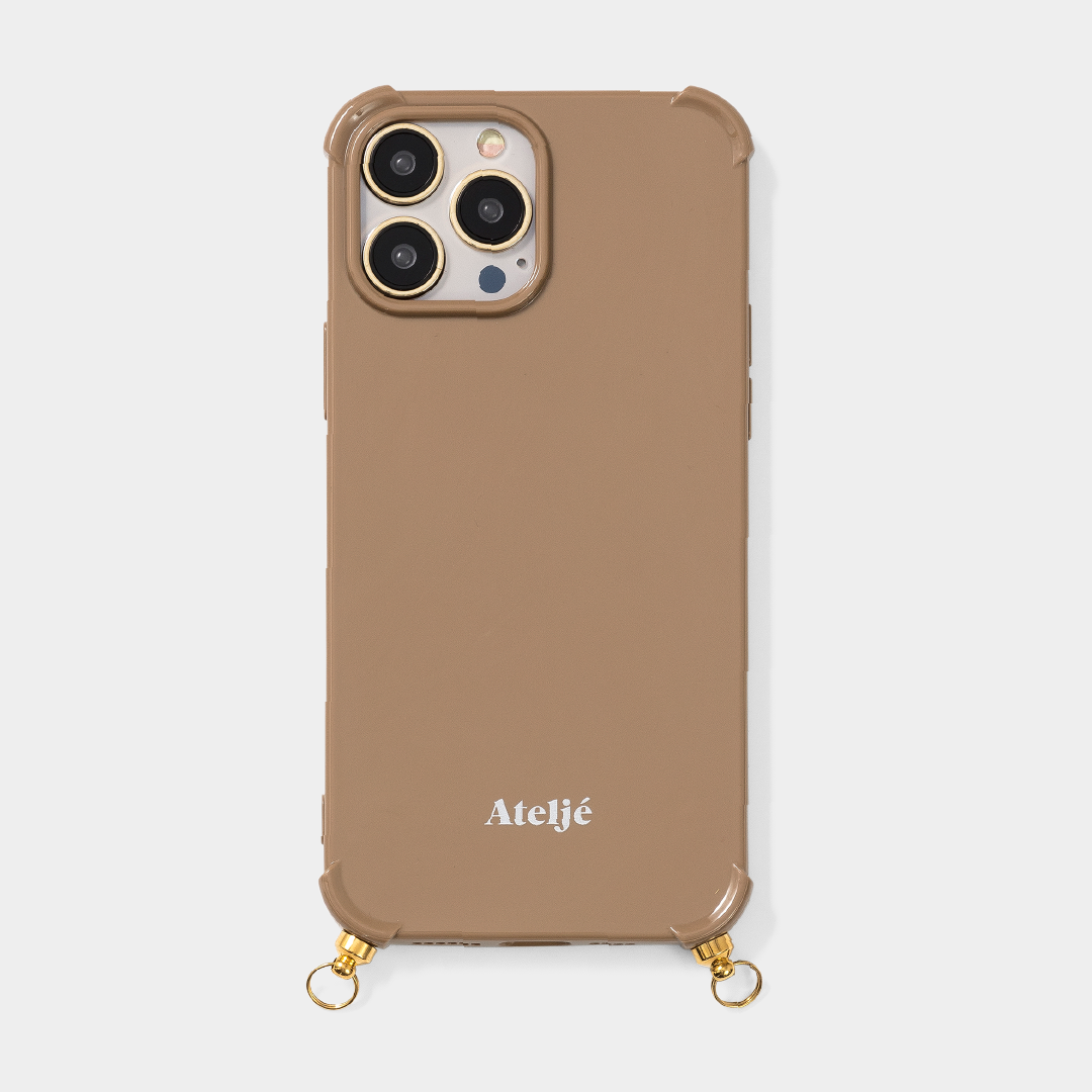 Caramel recycled iPhone case - no cord