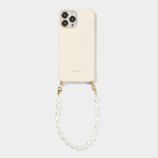 Clear phone case lavender atelje pearl phone cord 