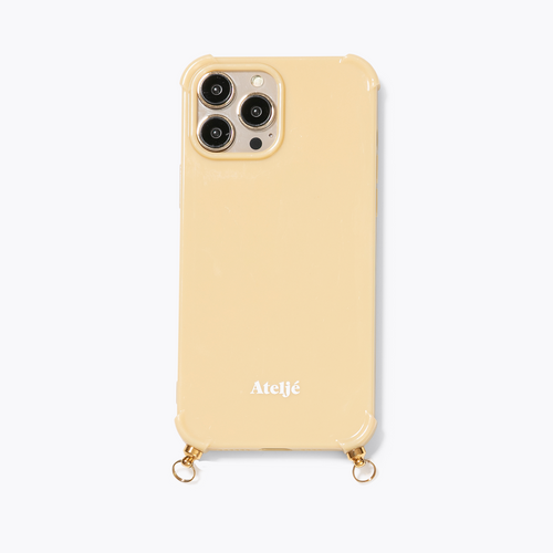 Butter yellow recycled iPhone case - no cord