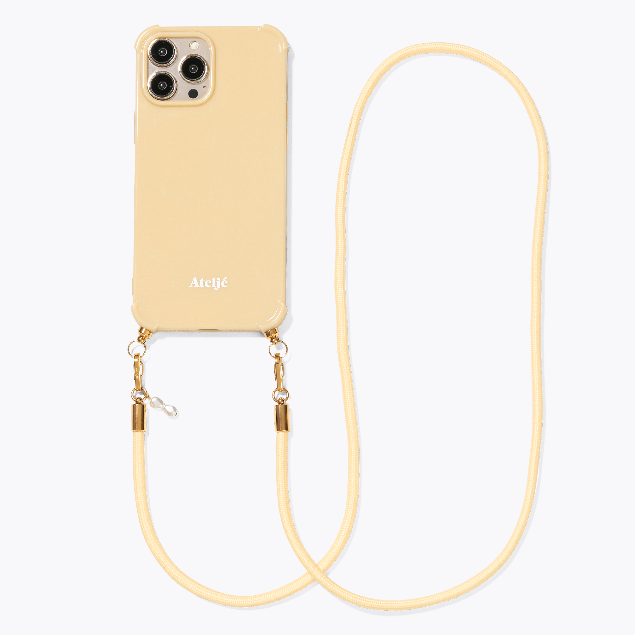 Butter yellow recycled iPhone case - no cord