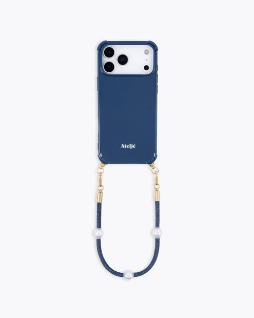 Indigo recycled iPhone case with Favorite jeans cord
