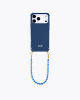 Indigo recycled iPhone case with Got the blues cord