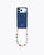 Indigo recycled iPhone case with Mosaic cord