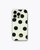 Ivory polkadot iPhone case - no rings